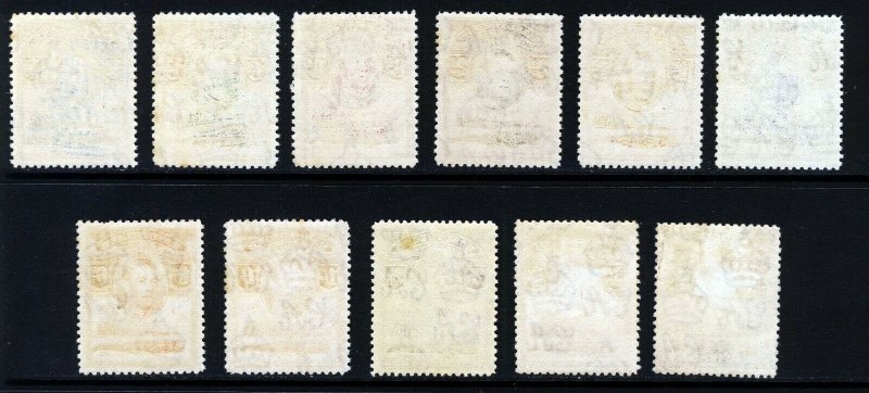 BASUTOLAND King George VI 1938 Full Crocodile & Mountains Set SG 18 - SG 28 MINT