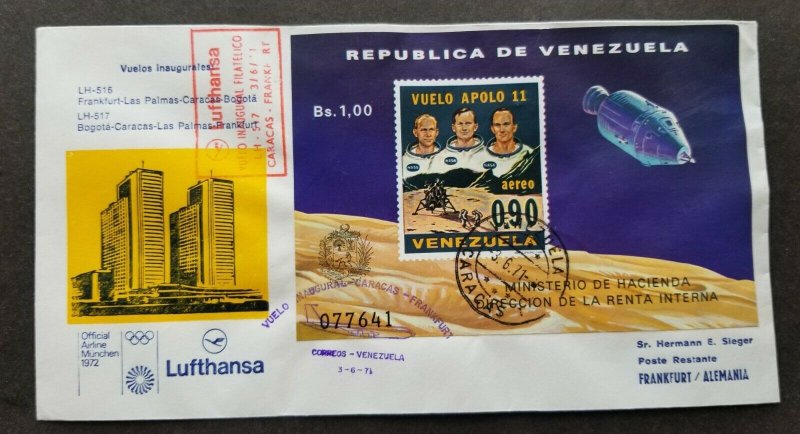 *FREE SHIP Venezuela Apollo 11 1971 Space Astronomy Moon Landing (FDC) *rare