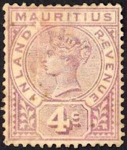 Mauritius BF3 4c Lilac Inland Revenue