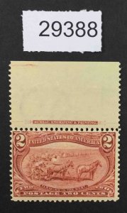 US STAMPS  #286 MINT OG H LOT #29388