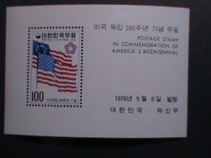 KOREA-1976 SC#1034a BICENTENARY OF AMERICAN REVOLUTION MINT S/S VERY FINE