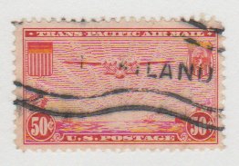 US C22 Air Mail 1937 Transpacific Issue 50c Carmine Used