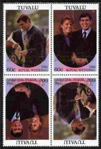 Tuvalu 1986 Royal Wedding (Andrew & Fergie) 60c with ...