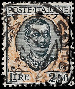 Italy 1926 Sc 90 U vg-f Vittorio Emanuelle floriale high value
