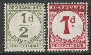 Bechuanaland 1932 Sc J4-5 postage due MH