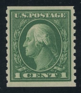 USA 443 - 1 cent Perf 10 Vertical Flat Plate Single Line Wmk Coil - VF Mint-h