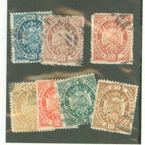 Bolivia #40-46 Used