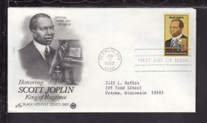 US Scott Joplin 1983 PCS FDC BIN