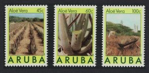 Aruba 'Aloe vera' Medical Plant Flora 3v 1988 MNH SG#41-43