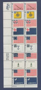 USA - Scott 1345-1354 - MNH - 6 ct Flags plate block of 20 - #30045 -  1968