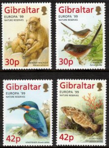 GIBRALTAR 1999 Upper Rock Nature Reserve; Scott 794-97, SG 853-56; MNH