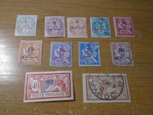 French Morocco   #  26-36  MH/used