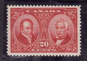 Canada-Sc#148- id5-Unused NH og 20c Baldwin & Lafontaine-1927-