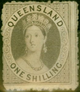 Queensland 1863 1s Grey SG29 Fine MM