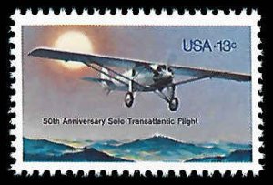 PCBstamps   US #1710 13c Lindbergh's Flight, MNH, (23)