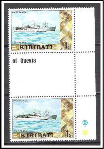 Kiribati #327a Cultural & Scenic Views Gutter Pair MNH