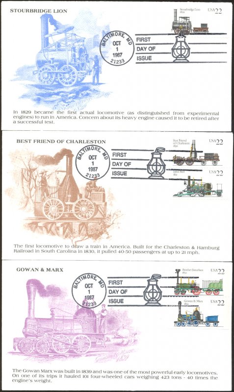 #2362-66 Locomotives KMC FDC Set