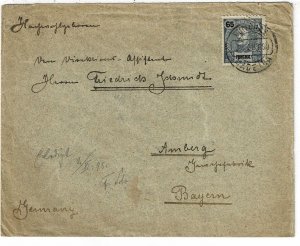 Funchal 1898 Madeira cancel on cover to Germany, Scott 23