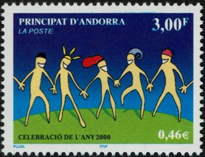 Andorra French #517  MNH - Celebrate the Year 2000 (2000)