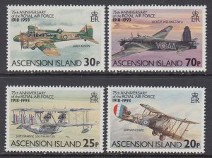 Ascension 557-560 Airplanes MNH VF