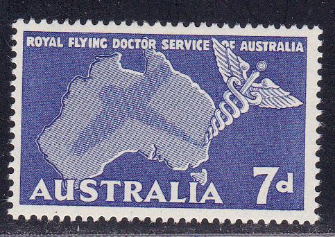 Australia, # 305, Flying Doctor, Mint NH, 1/2 Cat.