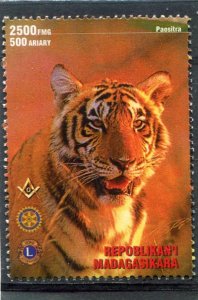 Malagasy 1999 AFRICAN ANIMAL Lions Rotary Freemasonry Stamp Perforated Mint (NH)