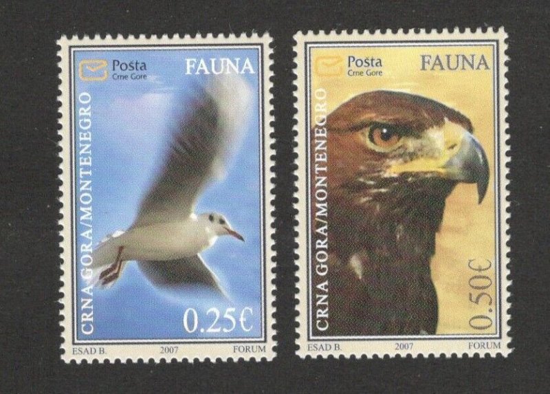 MONTENEGRO-MNH SET - FAUNA - BIRDS - EAGLE - 2007.