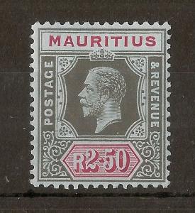 Mauritius 1916 2R50 SG202 Mint Cat£45