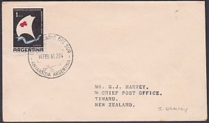 ARGENTINA ANTARCTIC 1960 base cover - South Orkneys........................a4161