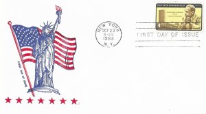 1962 FDC, #1203, 4c Dag Hammarskjold, A. Boerger Covers