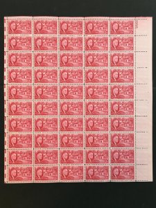 1945 sheet of postage stamps, 2 ¢ Roosevelt, Sc# 931