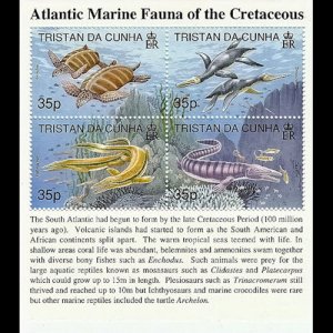 TRISTAN DA CUNHA 1997 - Scott# 592 S/S Marine Fauna NH