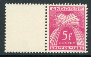 Andorra 1943 French 5 Franc Postage Due SG# FD109 MNH Z321