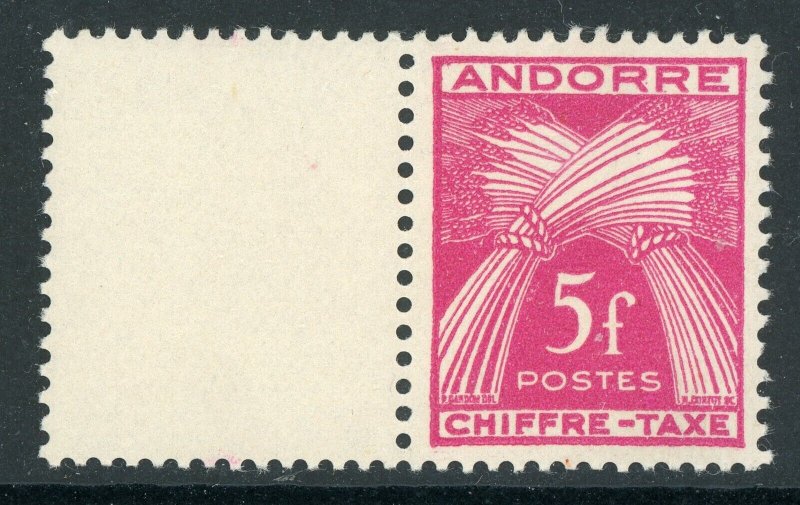 Andorra 1943 French 5 Franc Postage Due SG# FD109 MNH Z321