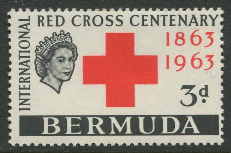 Bermuda -Scott 193 - Red Cross - 1963 -MNH -Single 2p Stamp