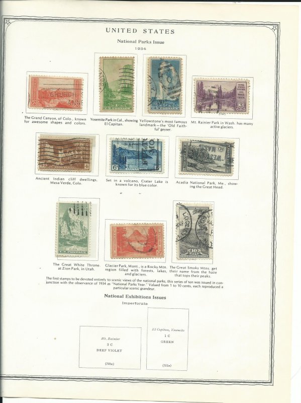 Scott Minuteman Stamp Album For United States Stamps With Stamps