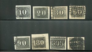BRAZIL SCOTT#21-28  SET USED ALL FOUR MARGIN CLEAN AS SHOWN