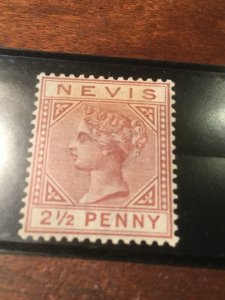 Nevis Scott # 24 Mint Stamp Catalog $125 Hinged Scarce Stamp From Hard Country!