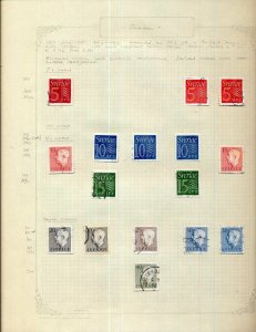 SWEDEN 1949/61 Used Collection on Pages (Apx 150+ Items) (Gar 649