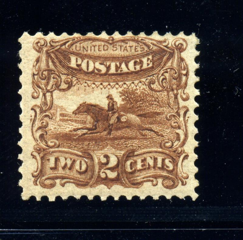 Scott #113-E3d Post Rider Essay with No Grill  w/PF Cert (Stock #113-E3d (2))