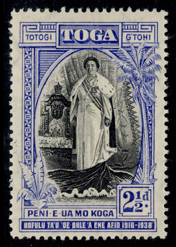 TONGA GVI SG73, 2½d black & ultramarine, M MINT. Cat £16. 