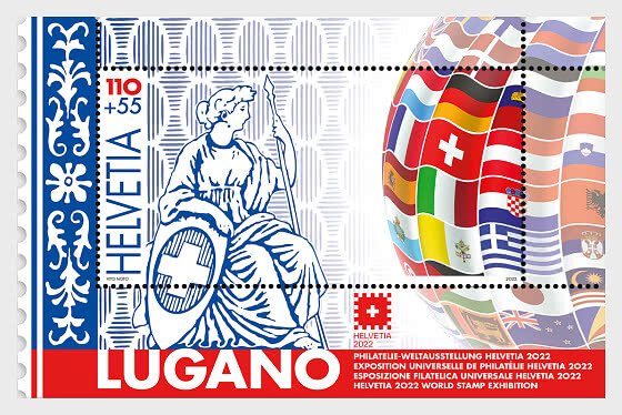 Stamps of Switzerland 2022 (pre order)- Europa 2022 - HELVETIA 2022 World Stamp