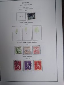 collection on pages Denmark semipostals 1921-2004 CN: CV $166