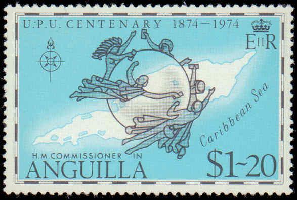 1974 Anguilla #199-204, Complete Set(6), Never Hinged