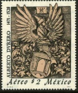 MEXICO C393, 500th Anniv of the birth of Albrecht Durer ENGRAVER. MINT, NH. F-VF