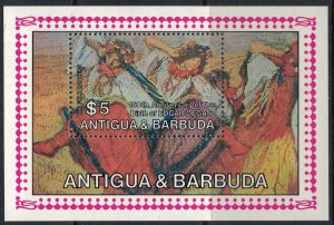 Antigua #791* NH  CV $3.75  Edgar Degas Souvenir sheet
