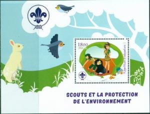 BOY SCOUTS ANIMALS BIRDS SCOUTING FAUNA MADAGASCAR MNH STAMP SET