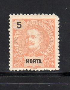 HORTA #14  1897  5r  KING CARLOS  MINT  VF NH  O.G