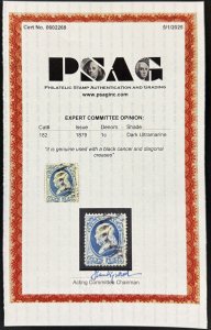 US Scott #182 with PSAG cert