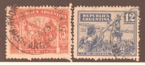 Argentina, Scott #372-73, Used